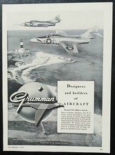 1949 Print Advertisement Full Page - Grumman Aircraft Vintage MCM Aviation picture