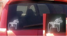 SWEDISH DALA HORSE SCANDINAVIAN Vinyl Sticker Car Decal 3 Inches picture