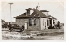 Denver Iowa Farmers Coop Creamery Delivery Wagon IA RPPC Photo Postcard COPY picture