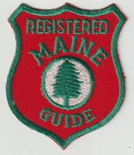 RARE - Maine State Registered Guide Patch - VINTAGE picture
