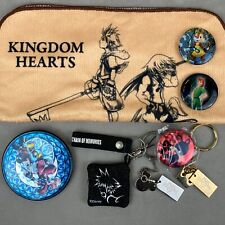 Kingdom Hearts 8pc Mixed Goods Lot Can Badge Metal Keychain Strap Mini Towel picture