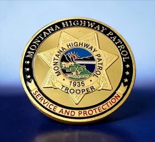 Montana Highway Patrol Police Challenge Coin ·IN STOCK· ·FAST SHIPPING· ·NEW· picture