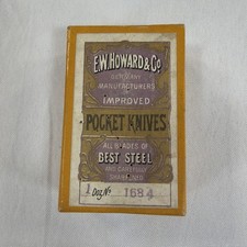 Antique E.W. Howard & Co Germany 1684 Pocket Knife 1 Dozen Dealer Box picture