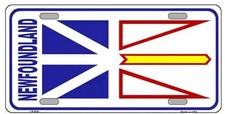 Newfoundland Flag Novelty Metal License Plate picture