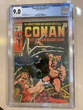 CONAN THE BARBARIAN 4 CGC 9.0 VF/NM 1971 NEW CASE BARRY SMITH ART picture