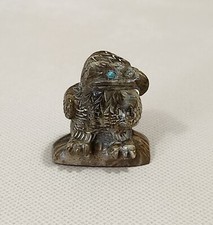 Native American Zuni DAN QUAM (d.) Picasso Marble Eagle Fetish Signed picture