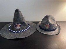 2 Paulaner Munchen OctoberFest Gray Felt Hats picture