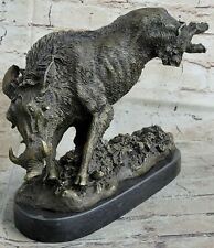 Genuine Bronze Metal Art Statue Beautiful Boar big Wild Pig Garden Figure Farm picture