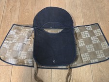 Rare Antique Japanese Hikeshi Zukin Fireman Hood, Indigo Sashiko Cotton,  picture
