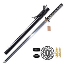 MURASAME Katana Sword 41'' Real Clay Tempered T10 Steel Nice Hamon Razor Sharp picture