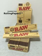 TWO PACKS of RAW Classic Supernatural Rolling Papers 12 Inch 20 Leaves Per Pack picture