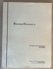 RARE Berkshire Hathaway Annual Report 1979 - 1985 Warren Buffett Charlie Munger picture