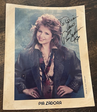 Vintage Pia Zadora 8x10 Autographed Signed Photo ACCEPTABLE CONDITION picture