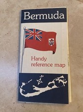 Bermuda Handy Reference Map Vintage 1966 Travel Brochure Tourist Information picture