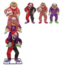 Halloween 7.5 ft Clown Trio Stack Trickster Animatronic Fears Through The Years picture