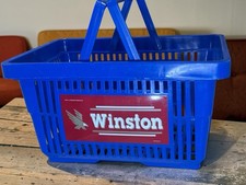 Vintage 1992 Winston Cigarettes Plastic Shopping Basket RJ Reynolds Advertising picture