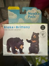 NOAH'S PALS Blake & Brittany Bear ( Black Asiatic) Animal PVC figure Model pair picture