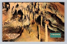 Salem VA-Virginia, The Musical Room, Dixie Caverns, Antique, Vintage Postcard picture