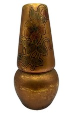 Antique Owen China Keramos Arts & Crafts Vase c. 1906 Hand-Painted Floral Motif picture