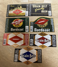 7 Different  August Schell Brewing Grain Belt Beer Labels New Ulm, Minnesota picture
