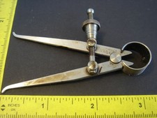 Lufkin Inside Calipers Banner No.42 2 1/2 Soild Nut NOS VTG New Measuring Tool picture