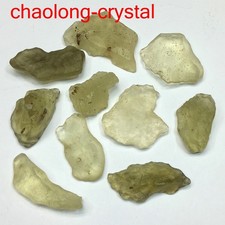 213Ct 10PCS Natural Libyan Desert Glassy Tektite Impact Specimen Gold Meteorite picture