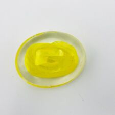 Egermann CZECH REPUBLIC Glass Yellow Cased in Clear Decorative Paperweight picture