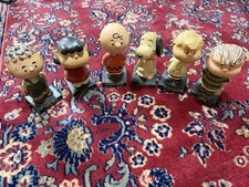 DEFECTIVE 1959 Vintage Lego Japan Peanuts NodderBobblehead Complete Set  G3D picture