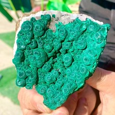 251g Natural malachite with druzy Quartz Mineral Decorate Energy Healing picture