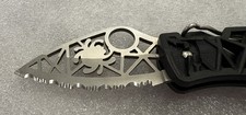 Vintage Spyderco Knife C35 Q Serrated Spider Web Bug 440C USA Discontinued picture