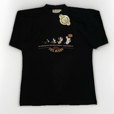RARE Vintage 1993 Tex Avery Droopy Natural Evolution Concept Shirt Black Size L picture