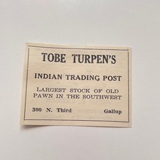 Tobe Turpen's Indian Trading Post Largest Stock of Old Pawn 1948 Ad SAK1-S30 picture