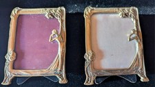 Vtg Art Nouveau Style Brass Lady of the Lake Frames made in Italy picture