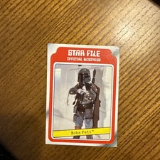 1980 Topps Star Wars Empire Strikes Back Boba Fett Star File Rookie Card picture