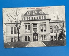 Eau Claire WI Wisconsin, Training School, Antique, Vintage c1910 Postcard picture