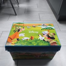 EAGLEMOSS DISNEY ANIMAL WORLD SAFARI COLLASPIBLE LARGE CANVAS STORAGE BOX TOY picture