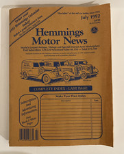 Vintage Hemmings Motor News July 1992 Auto Truck Harley Parts Magazine Catalog picture