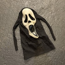 VTG 90s Fun World Div Gen 2 Ghostface Scream Mask Cotton Shroud Horror Slasher picture