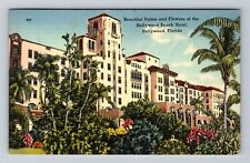 Hollywood FL-Florida, Hollywood Beach Hotel, Advertising Vintage Postcard picture