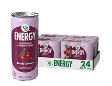 V8 Energy Black Cherry Energy Drink, 8 fl oz Can (24 Pack) picture