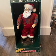 Trim A Home 11” Hip Shouting Santa Montion-ette - Animated : Festive see video picture