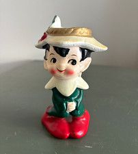 Lefton Japan Christmas Boy Figurine Taper Candle Holder 3 in #7049 picture
