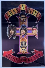 Fame Keanu Reeves #1 NYCC METAL Guns N Roses Caio Cacau 5/30 RARE picture