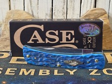 Case XX Caribbean Blue Bone Peach Seed Jig Sodl Buster Jr Shepherd Hills SFO NIB picture