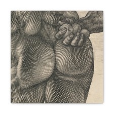 Hendrick Goltzius - Farnese Hercules - ca. 1592, dated 1617 v2 - Canvas Wall Art picture