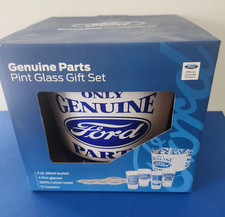Ford Genuine Parts Pint Glass Gift Set New In Box Official Ford Product FreeShip picture