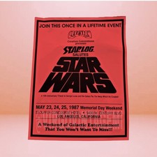 Starlog Salutes Star Wars 10th Anniversary Tribute Promo Flyer (May 23-25, 1987) picture