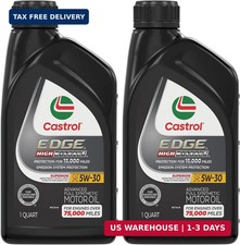 Castrol Edge High Mileage 5W-30 Advanced Full Synthetic Motor Oil, 1 Quart (Pack picture