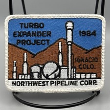 Vintage 1984 Northwest Pipeline Corp Turbo Expander Patch Ignacio Colorado 4x3
