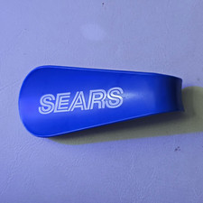 Sears Blue & White Vintage Shoe Horn picture